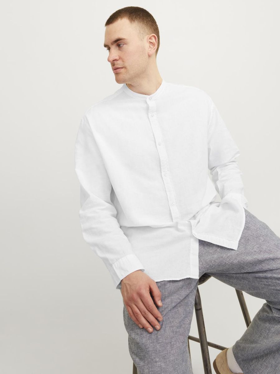+ CAMICE Uomo JACK&JONES 12253718 BLEND WHITE