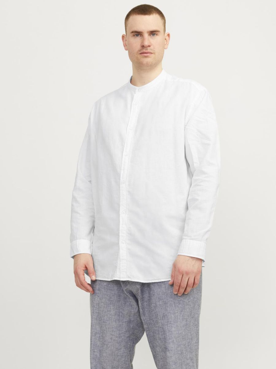 + CAMICE Uomo JACK&JONES 12253718 BLEND WHITE