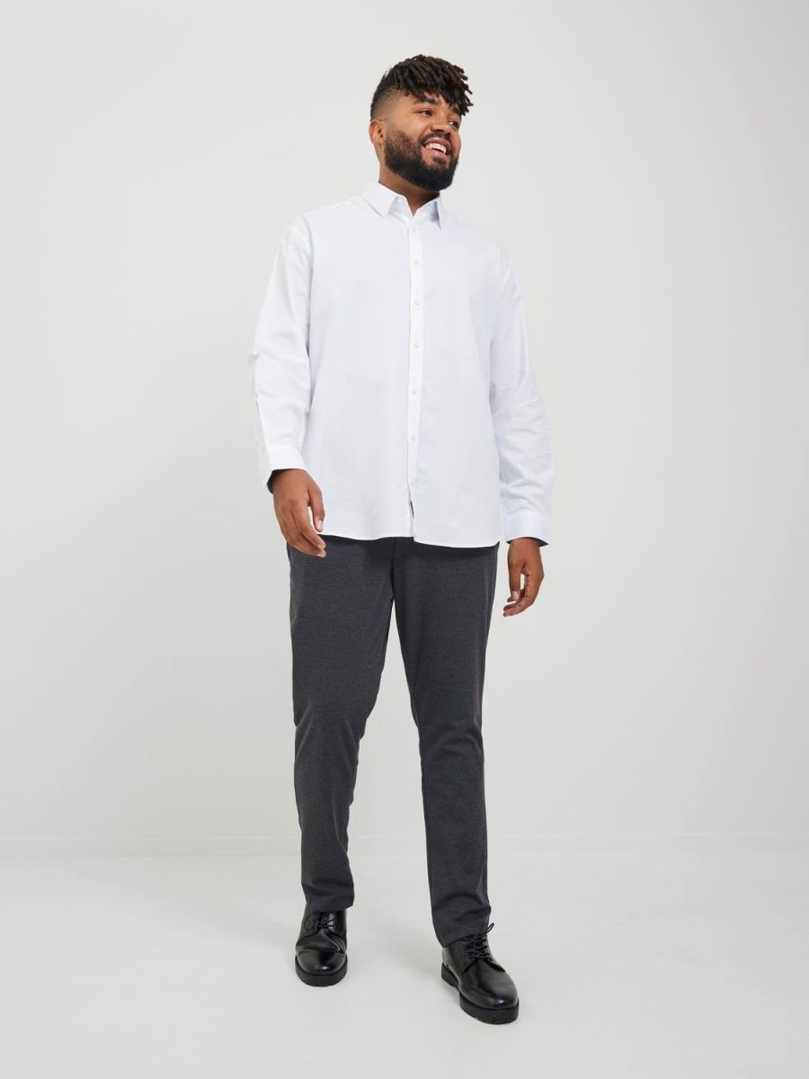 + JEANS/PANTALONI Uomo JACK&JONES 12250503 MARCO JJCOOPER CHINO DARK GREY