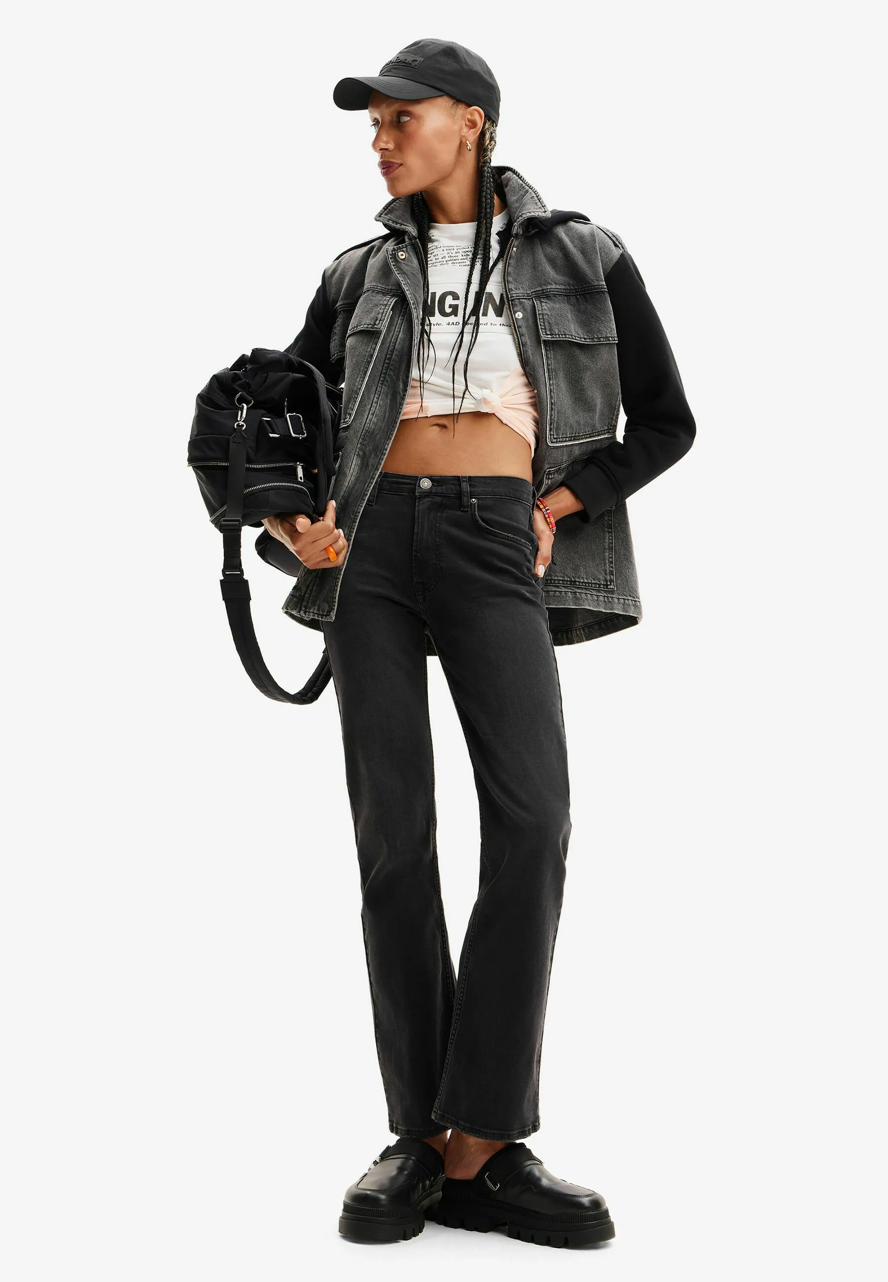 2-IN-1 HYBRID - Giacca di jeans