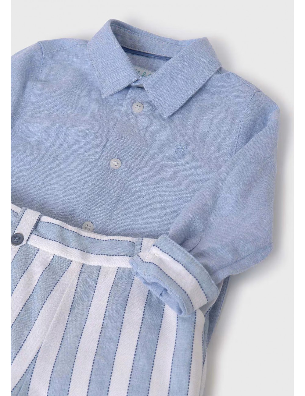 251 COMPLETO ABEL E LULA CAMICIA E BERMUDA MASCHEUTTO CERIMONIA BOY 05251 KIDS