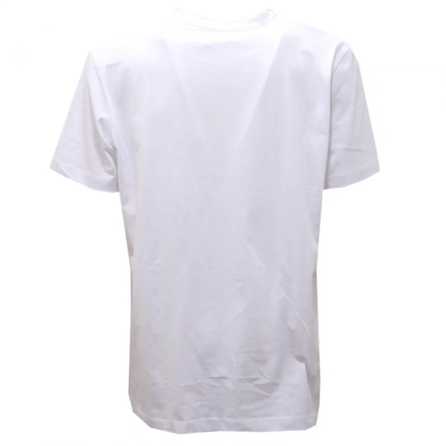 3072AH maglia uomo SELECTED off white printed cotton t-shirt man