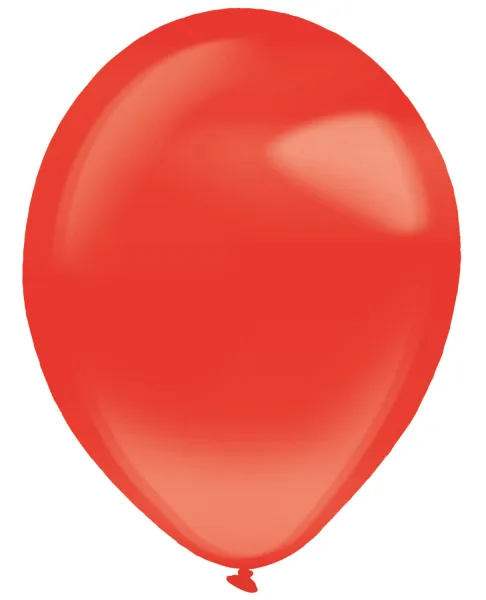 50 palloncini in lattice rosso cristallo 27,5 cm
