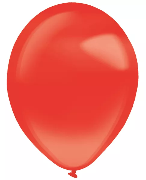 50 palloncini in lattice rosso cristallo 27,5 cm