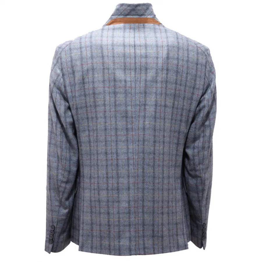 5969AH giacca uomo BEVERLY HILLS POLO CLUB light blue wool blend jacket man