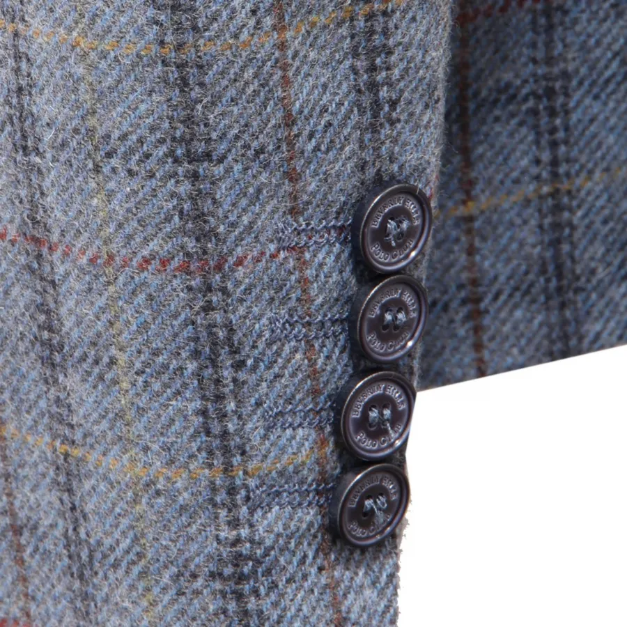 5969AH giacca uomo BEVERLY HILLS POLO CLUB light blue wool blend jacket man