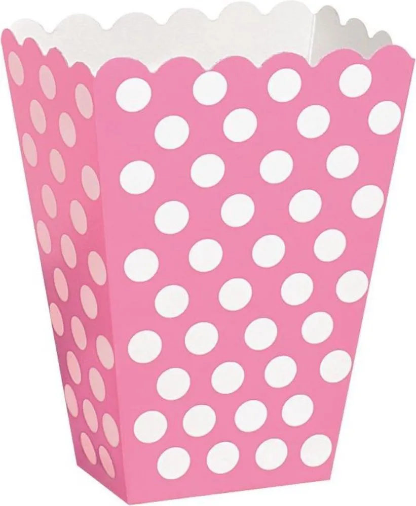 8 Snack Box Lucy Rosa puntinato 14cm