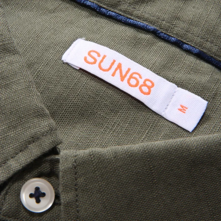 9173AL camicia uomo SUN68 man linen/cotton shirt 