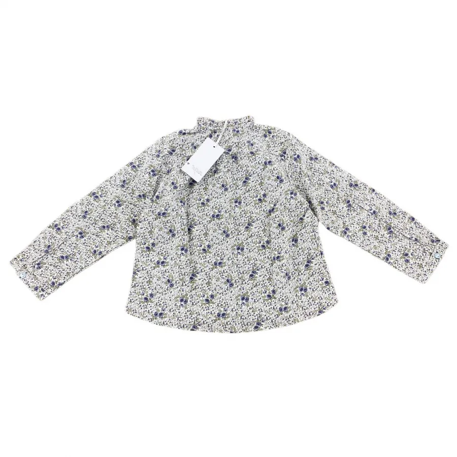 A72 camicia bimba GIRL NANA fiorellini cotton multicolor shirt kids