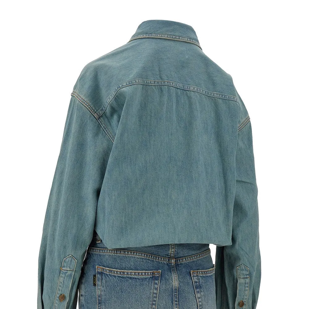 Abito al ginocchio in denim