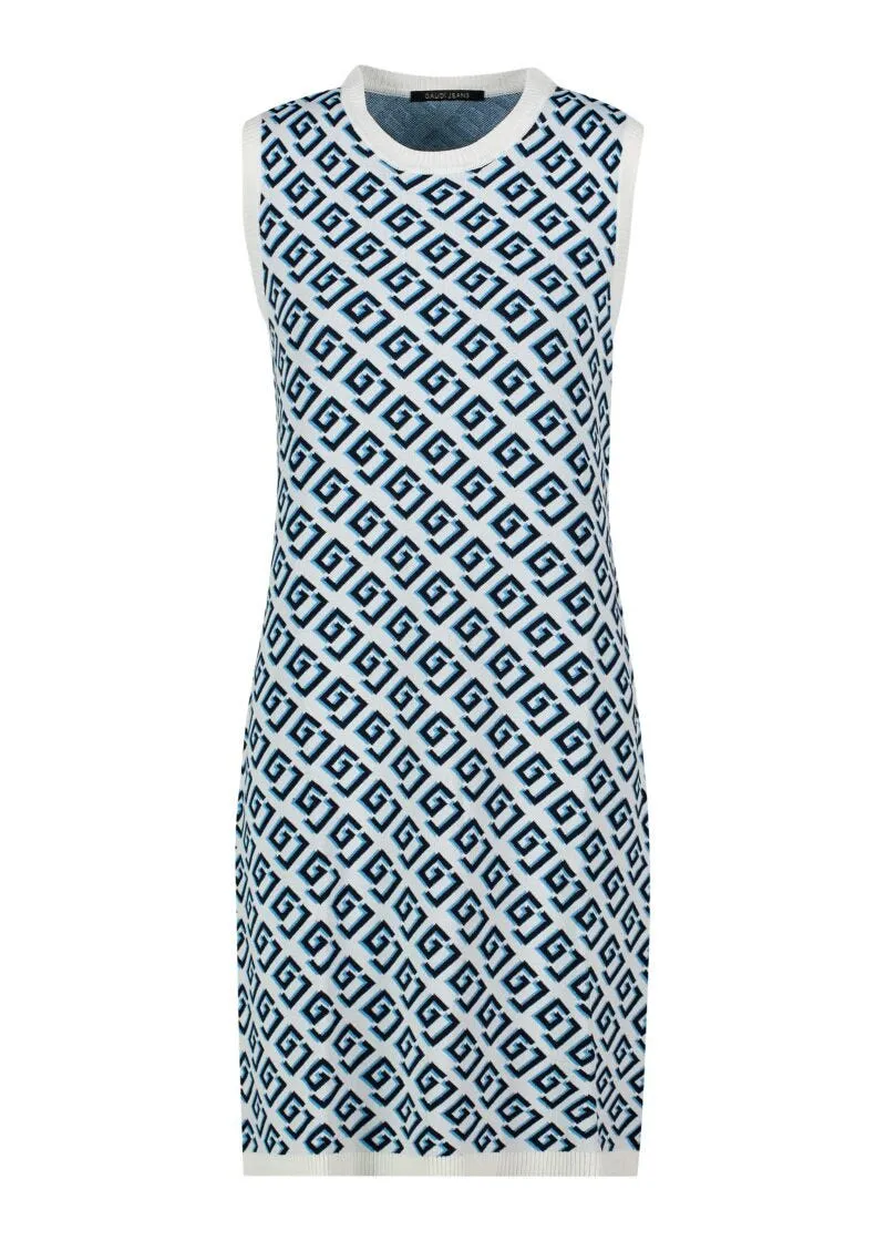 Abito corto jacquard