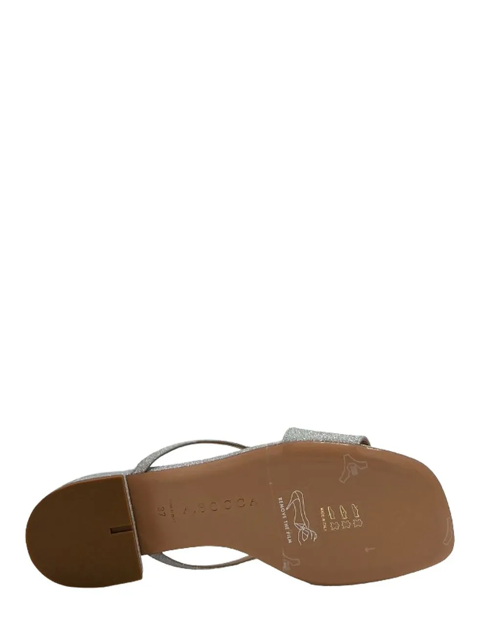 A.BOCCA     Sandalo basso AB2629TE MICROGLITTER ARGENTO