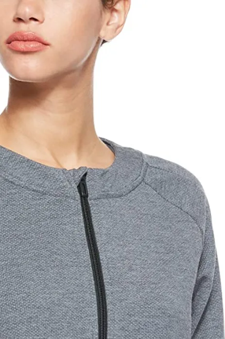 Adidas DS8717 gray women's short sweatshirt