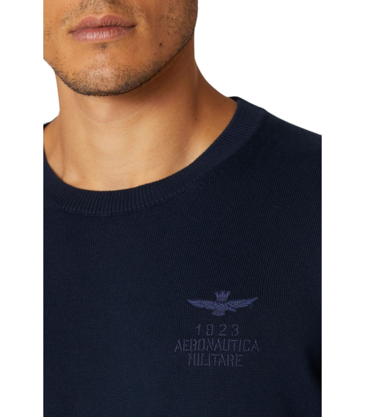 Aeronautica Militare Uomo Maglione A Girocollo Con Logo