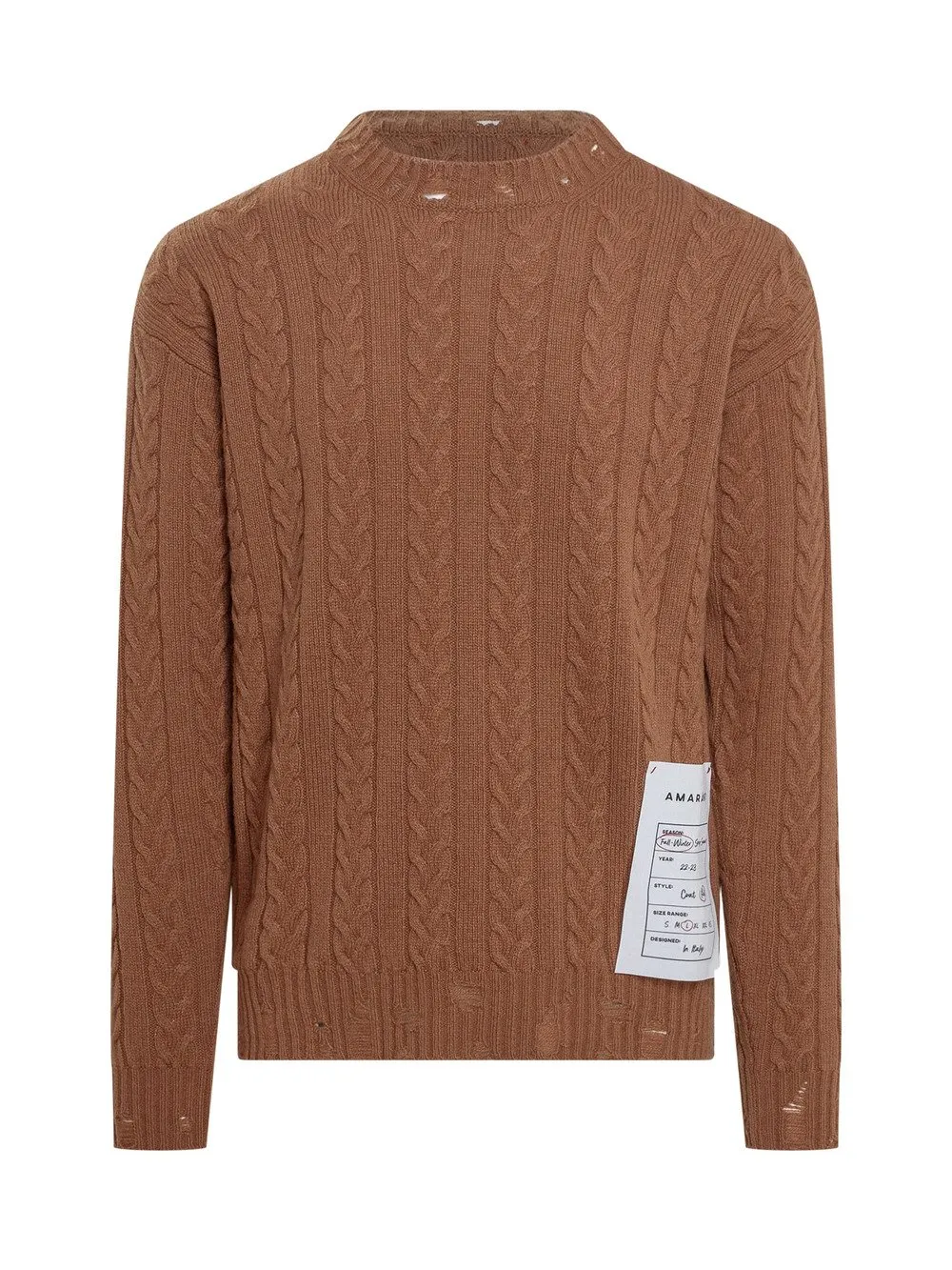AMARANTO Maglione Treccia 