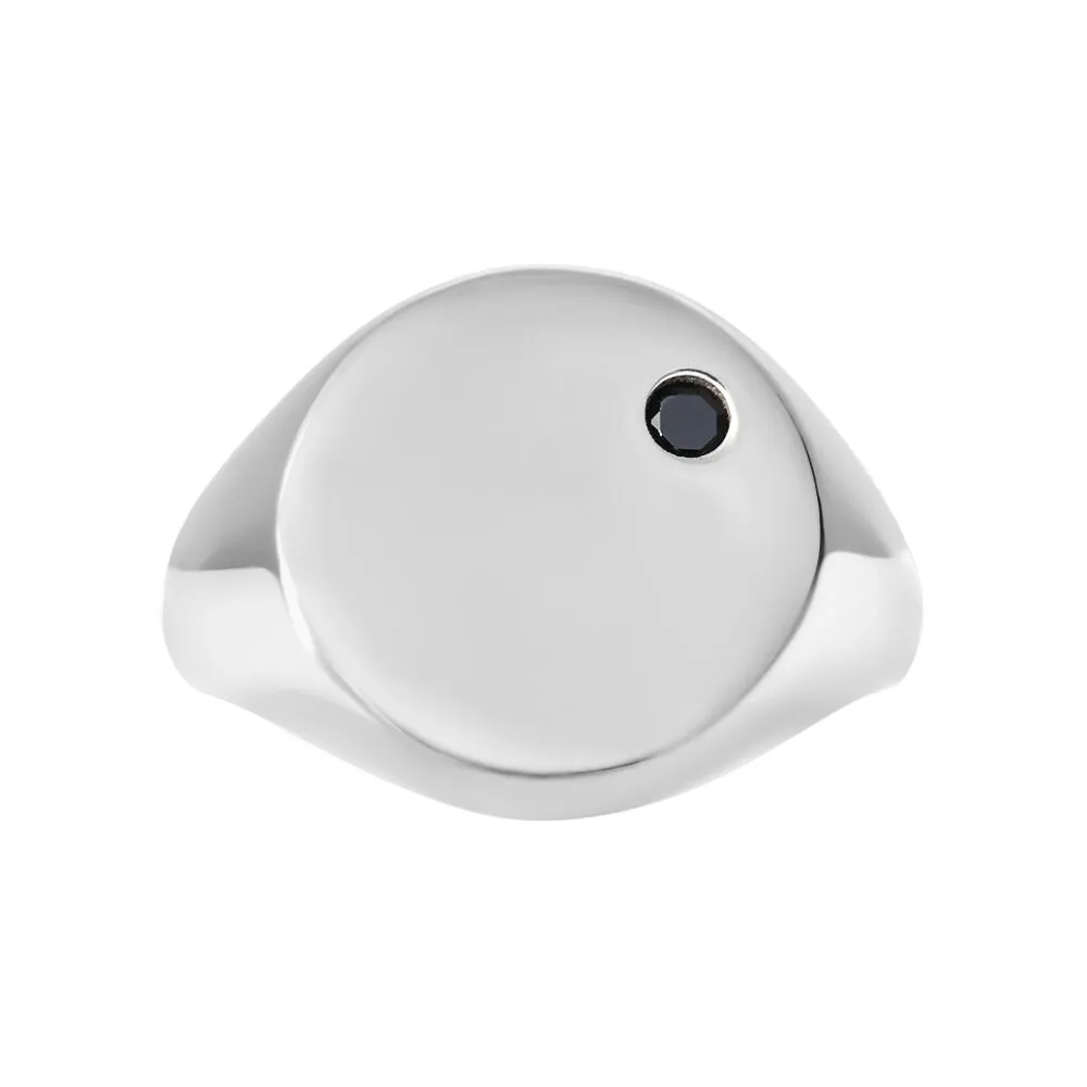 Anello Chevalier Gentleman Argento Rodiato 925/1000 Cubic Zirconia Nero 1674858