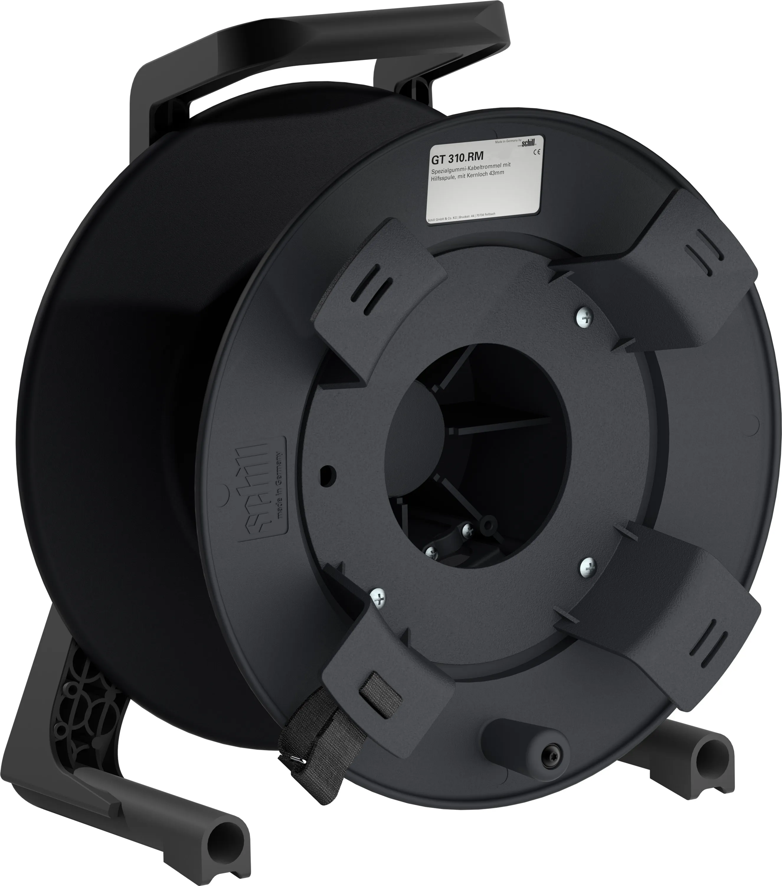 Avvolgicavo vuoto RS PRO, Avvolgicavo vuoto, in Gomma, Ø max 12mm, lunghezza cavo 30m max