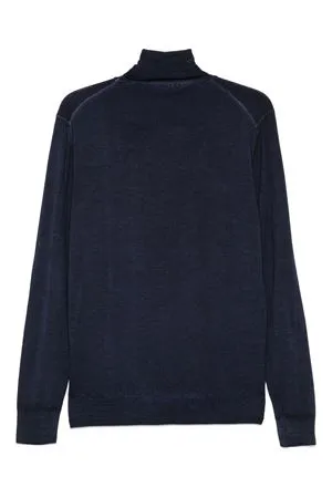 BARENA Abbigliamento,Maglieria Maglione in lana merino blu notte 