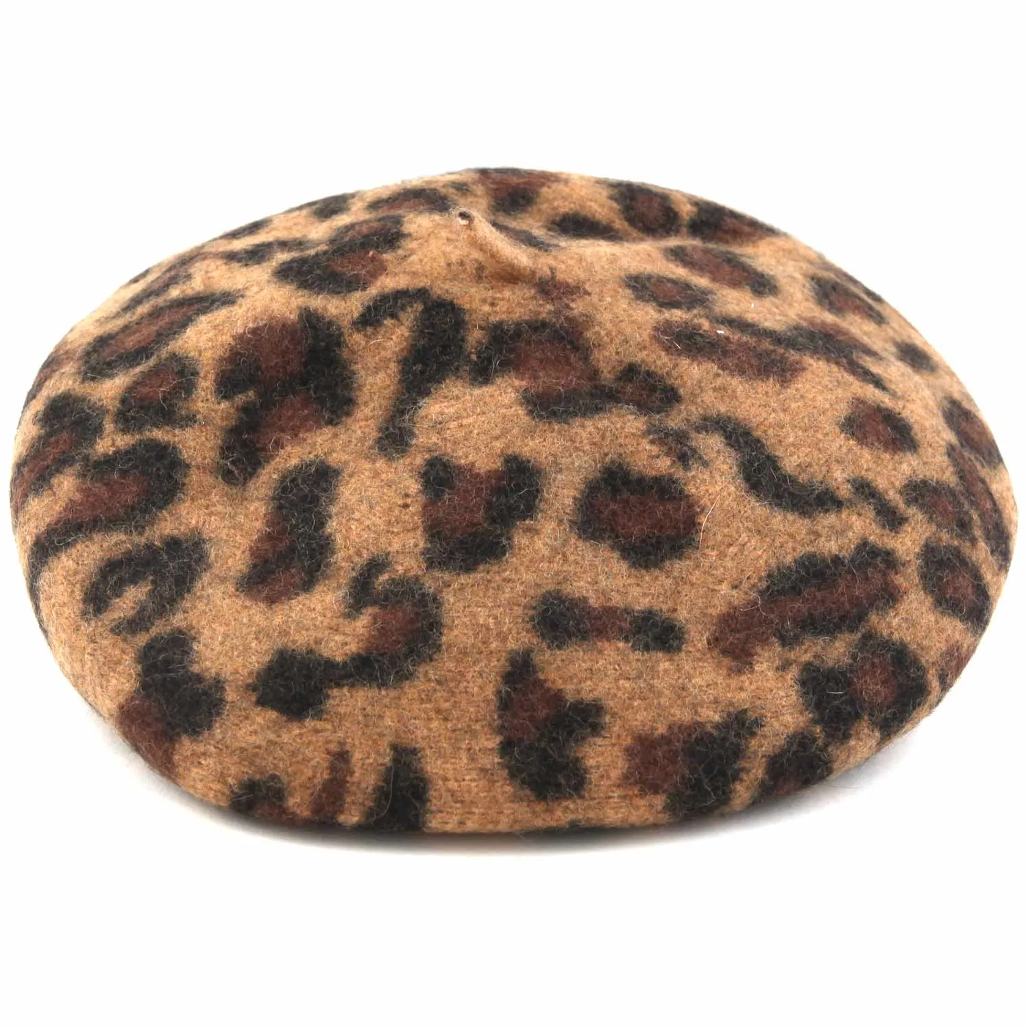 Basco Lana Leopardato Bambina E Ragazza