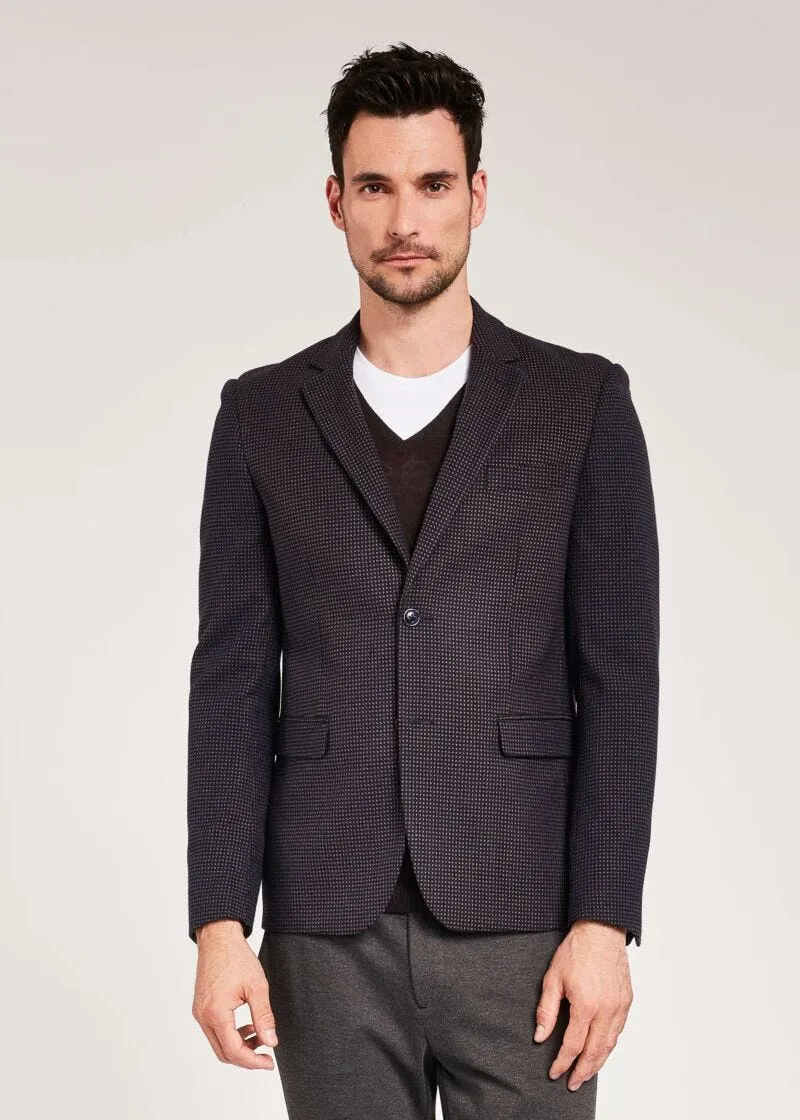 Blazer in viscosa jacquard