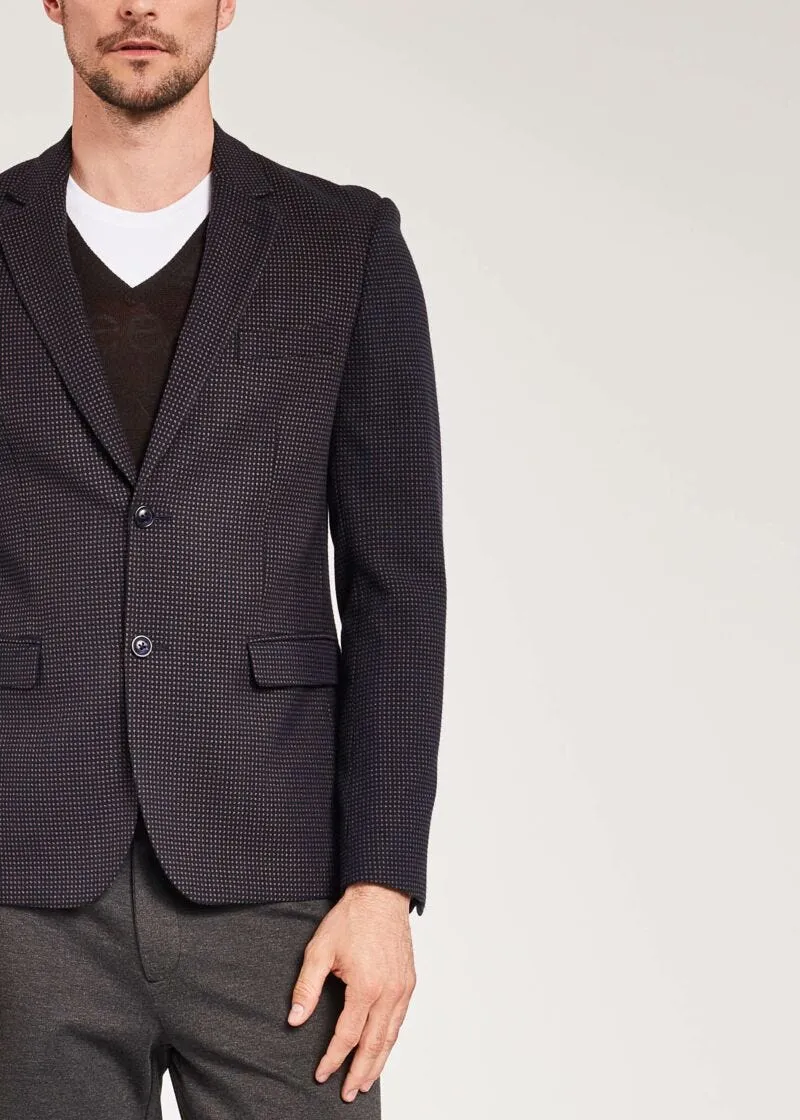 Blazer in viscosa jacquard