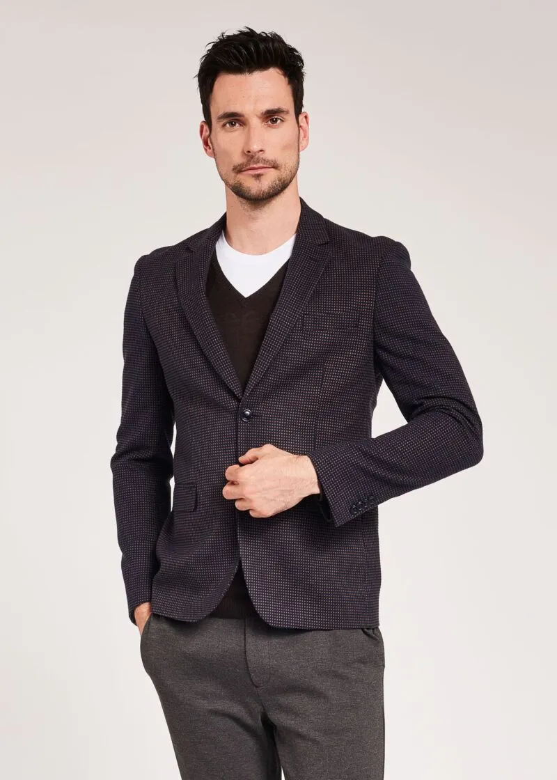 Blazer in viscosa jacquard