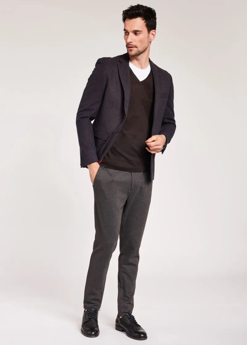 Blazer in viscosa jacquard