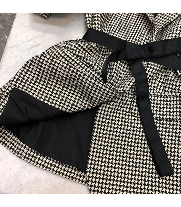 Blazer pied de poule baloon