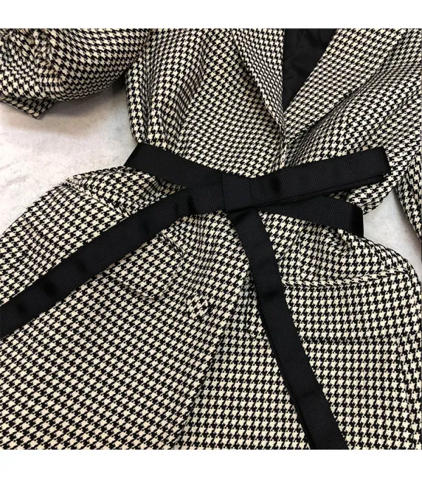 Blazer pied de poule baloon