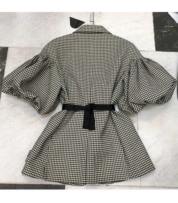 Blazer pied de poule baloon