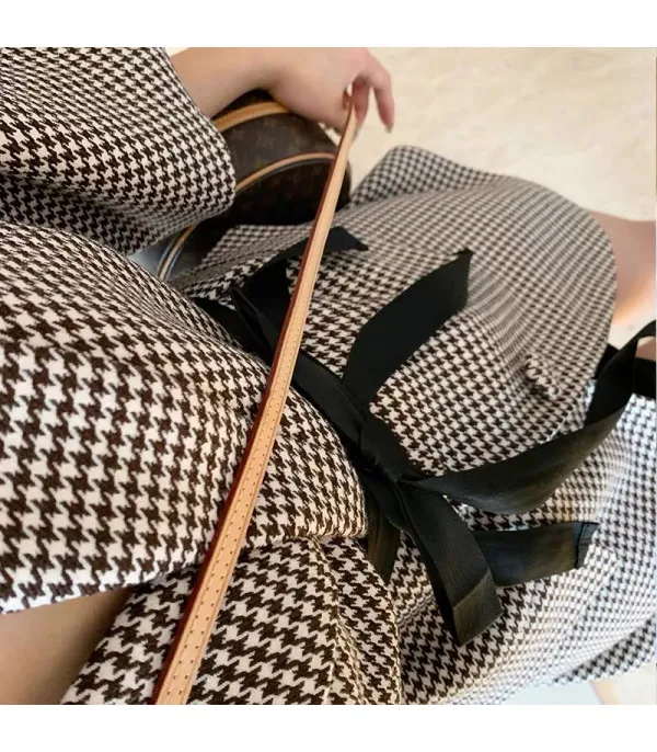 Blazer pied de poule baloon