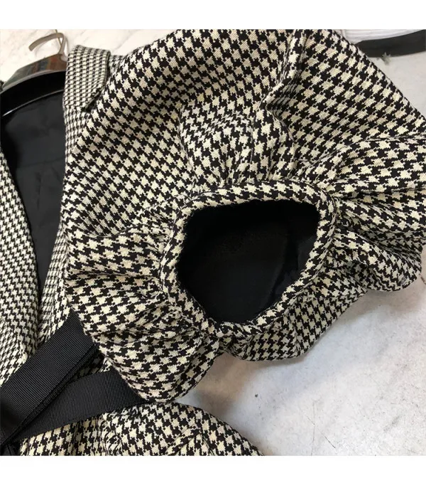 Blazer pied de poule baloon