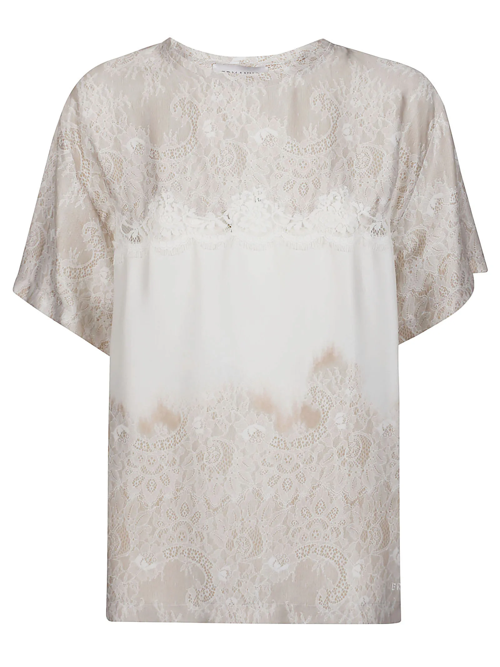 BLUSA A FIORI  ERMANNO FIRENZE DONNA D44EL033EB4MF694