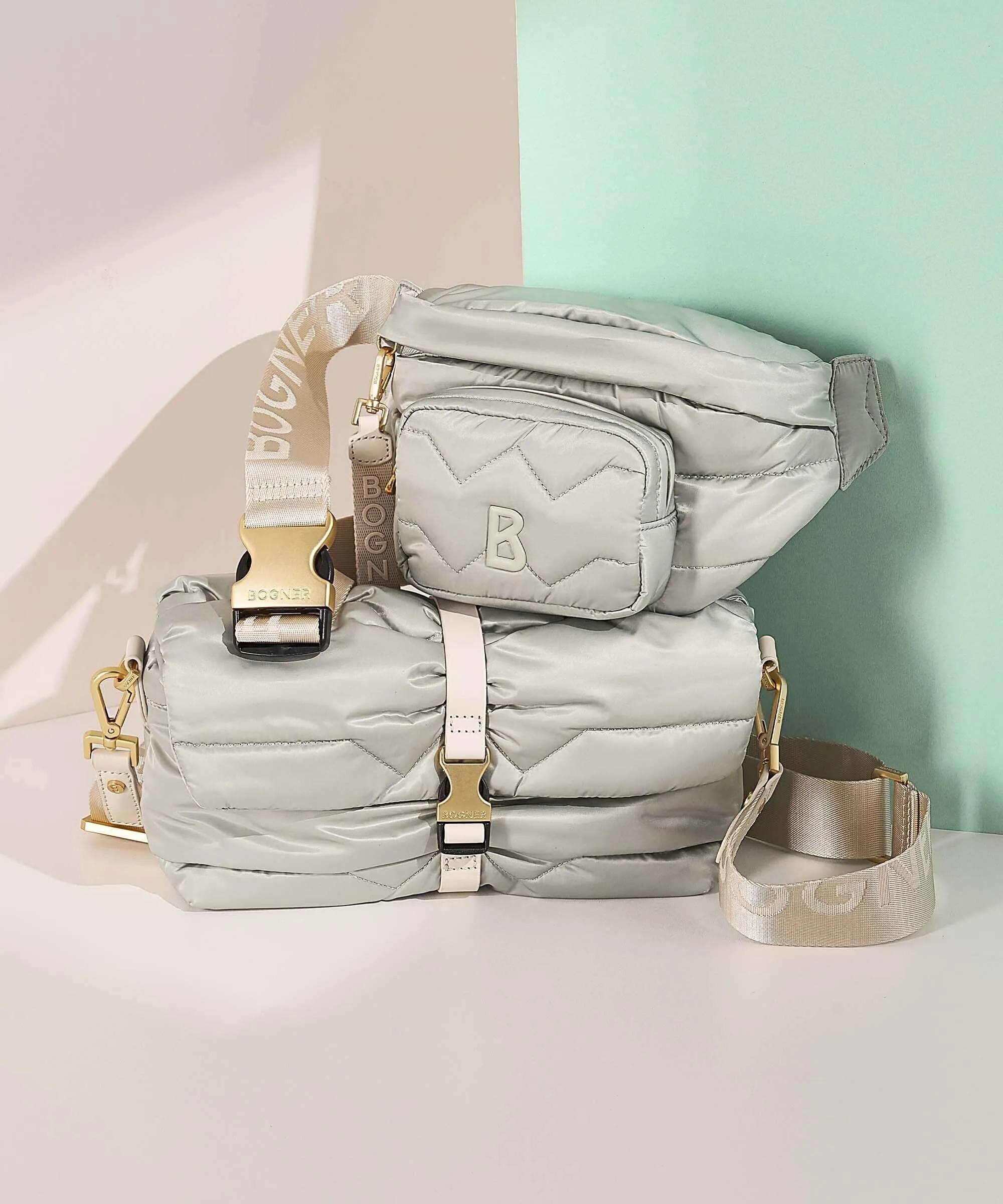  Bogner Morzine Sole Borsa a tracolla nylon verde menta  