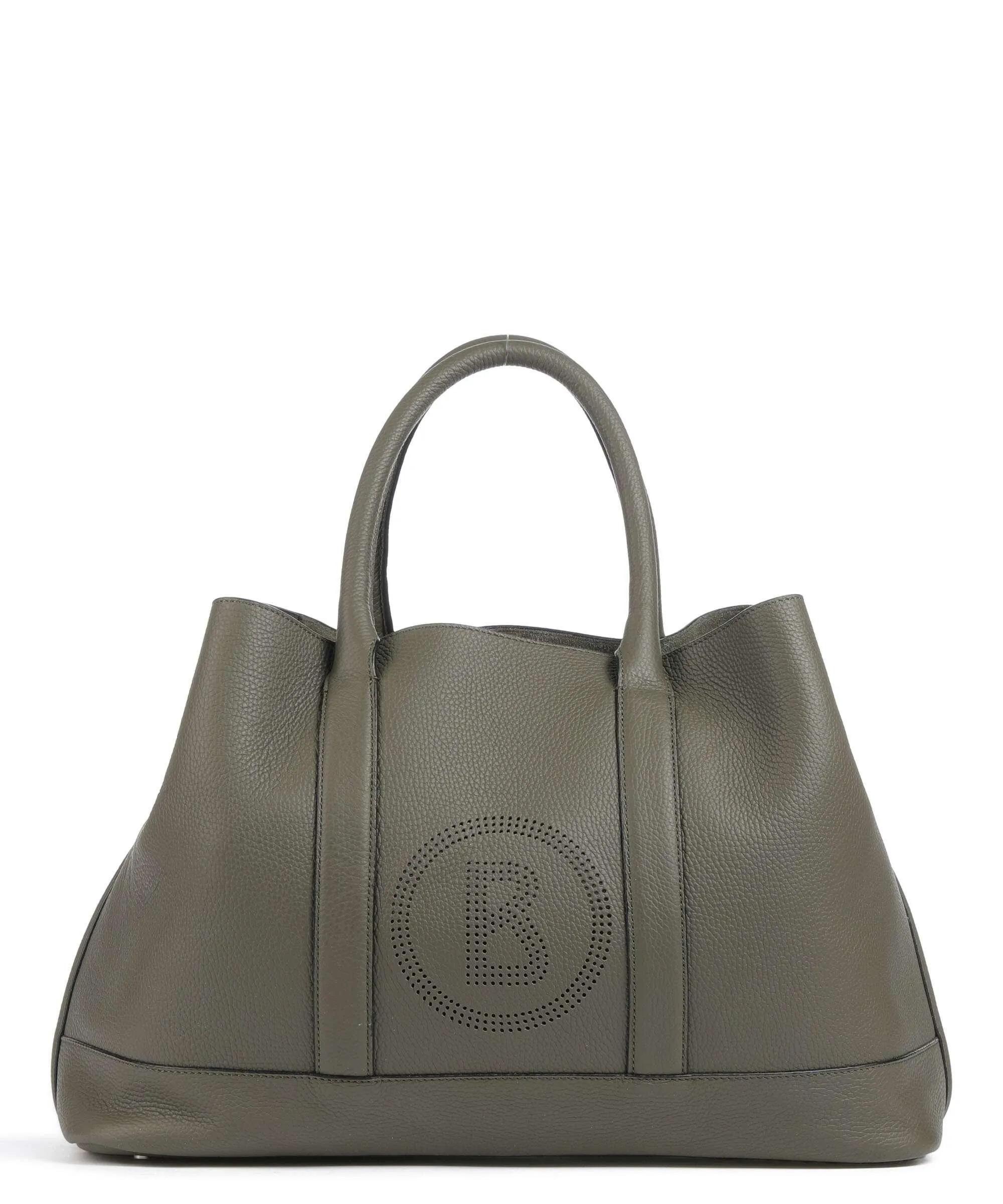  Bogner Sulden Theresa Borsa shopper pelle di vacchetta grana verde-oliva  