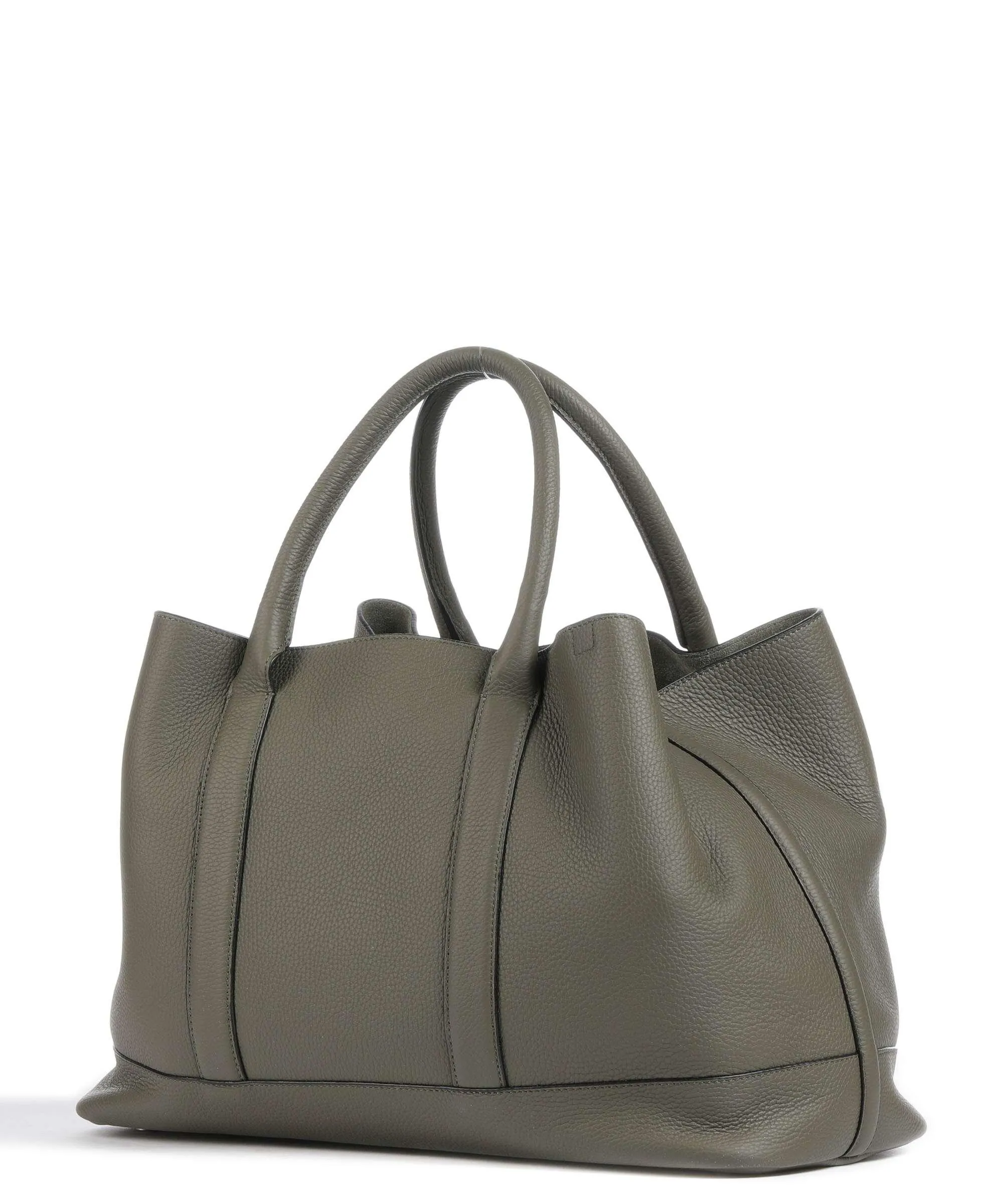  Bogner Sulden Theresa Borsa shopper pelle di vacchetta grana verde-oliva  