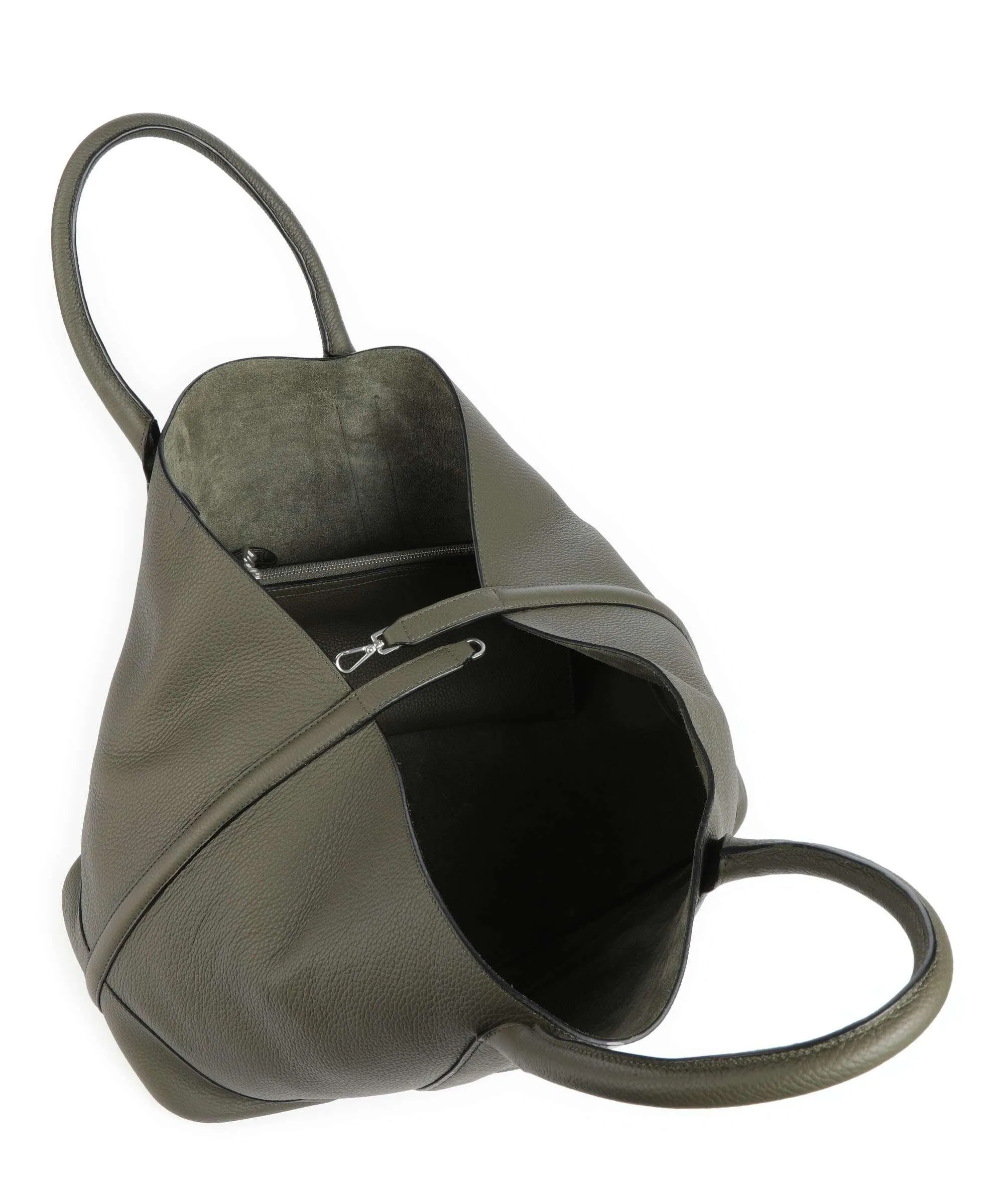  Bogner Sulden Theresa Borsa shopper pelle di vacchetta grana verde-oliva  