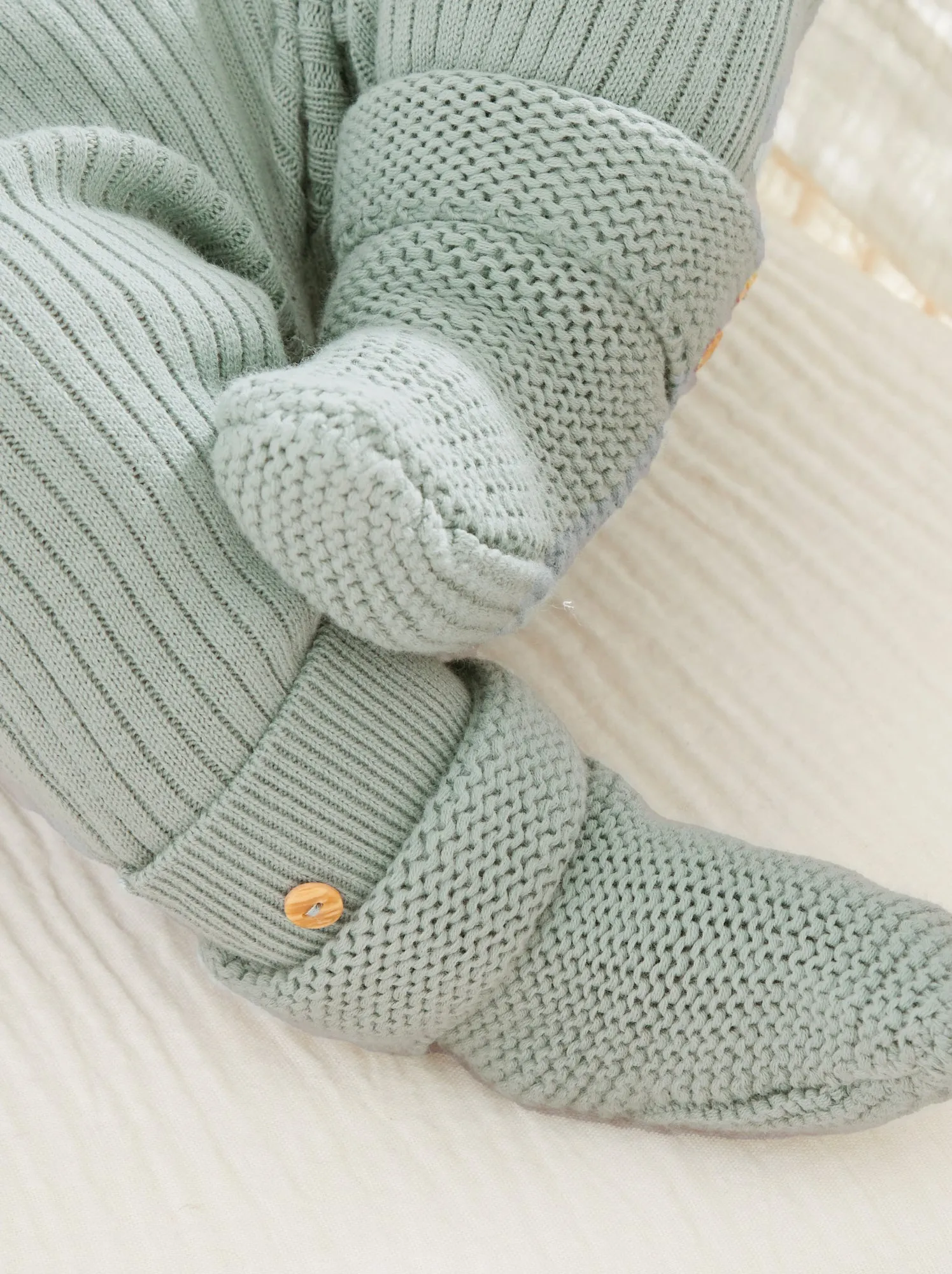 Box nascita 'Welcome Baby' 5 pezzi - Unisex - Verde grigio
