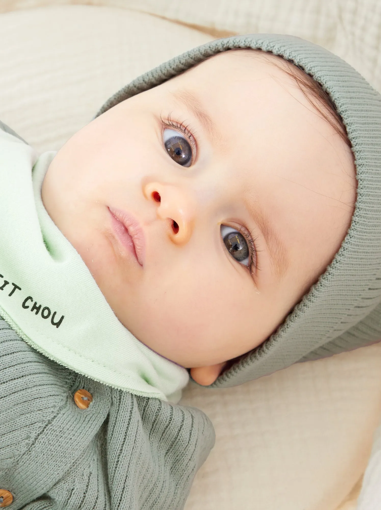 Box nascita 'Welcome Baby' 5 pezzi - Unisex - Verde grigio