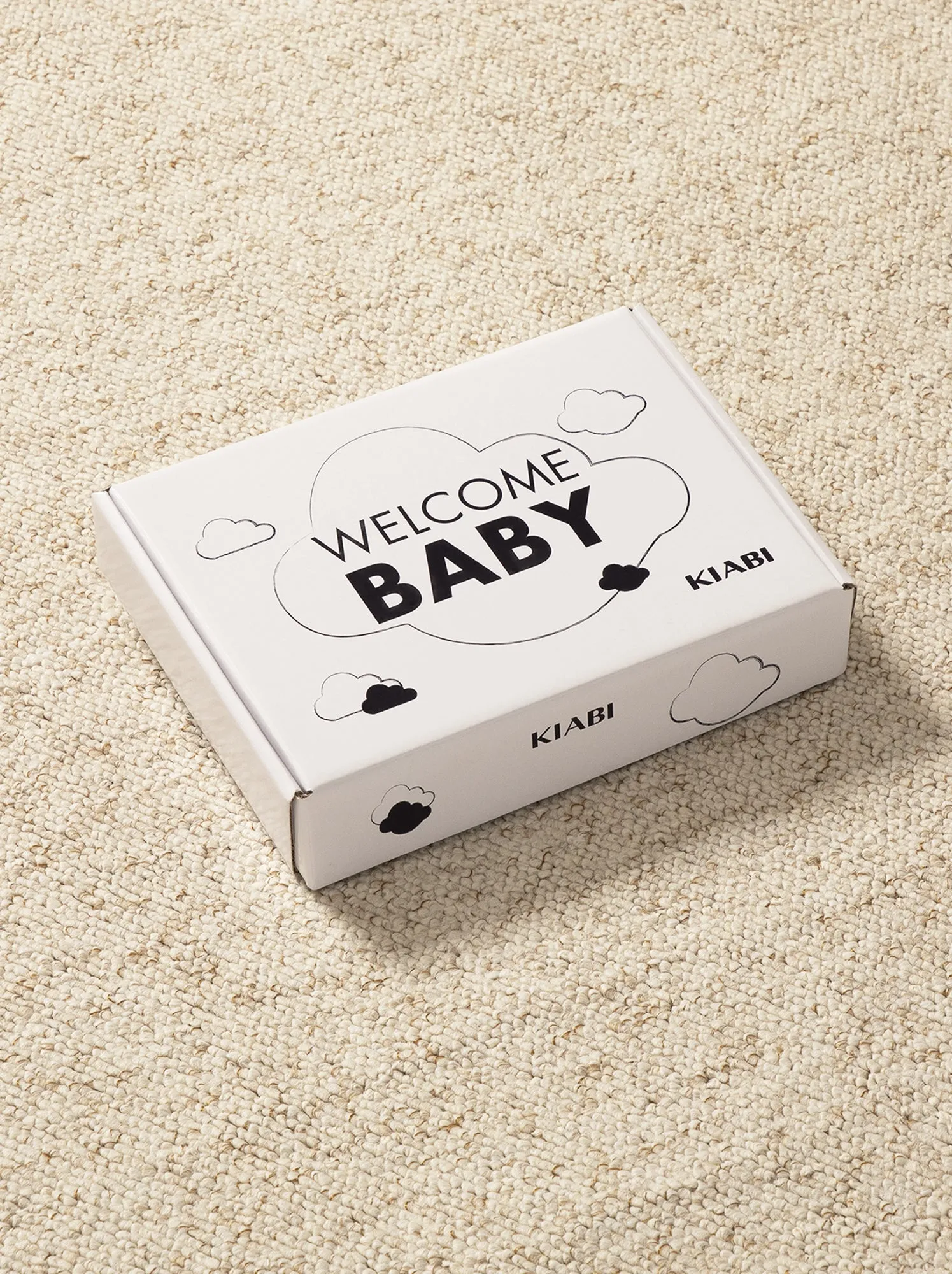 Box nascita 'Welcome Baby' 5 pezzi - Unisex - Verde grigio
