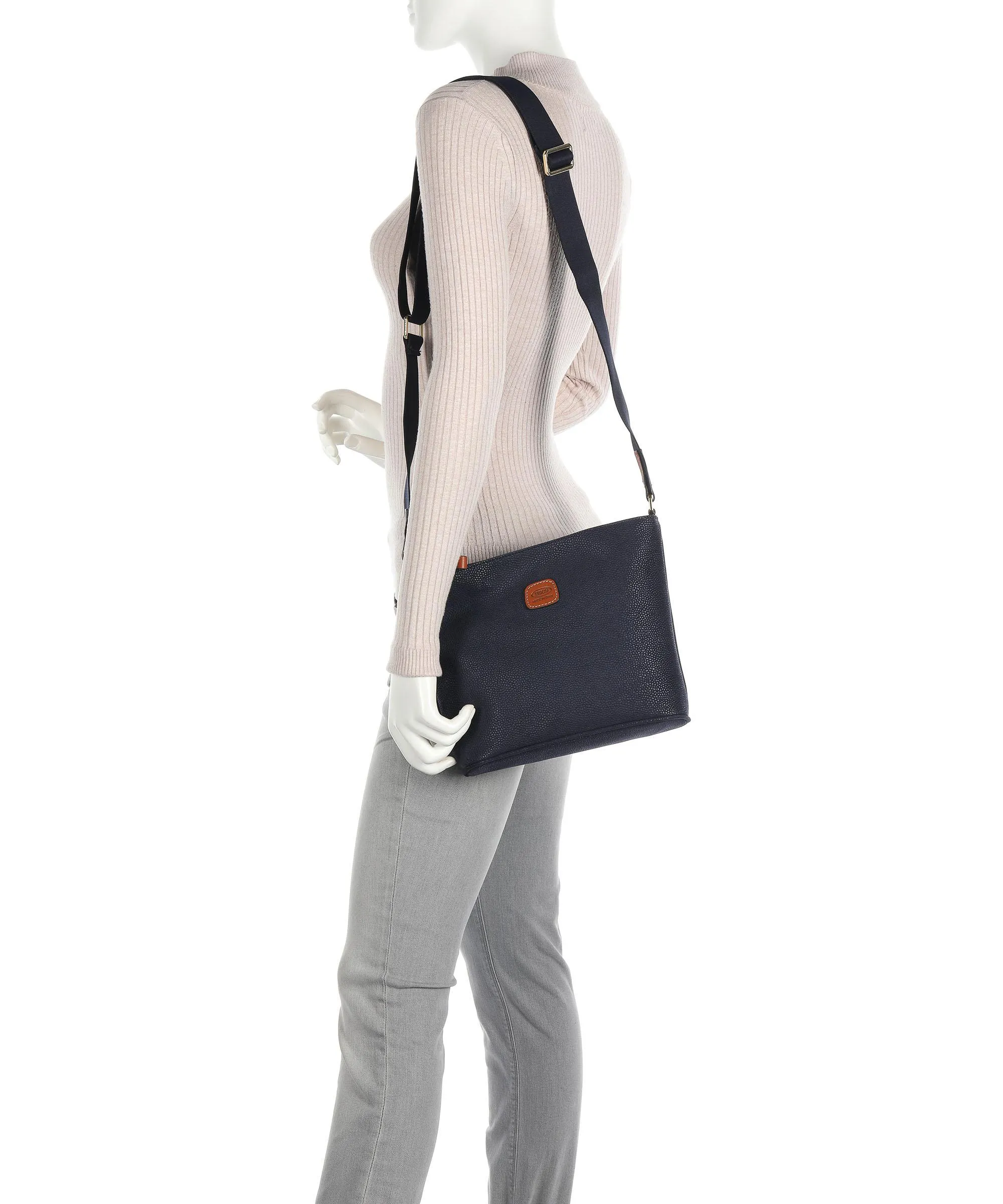  Brics Life Borsa a tracolla cotone blu scuro  