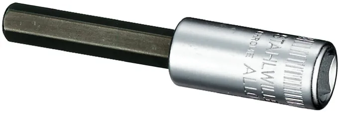 Bussola Bussola inserto STAHLWILLE 01450008, attacco Quadrato 1/4 poll., lunghezza 55 mm, Lega d'acciaio
