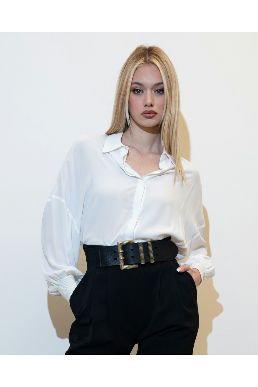 CAMICIA 400 TES SETA BIANCO