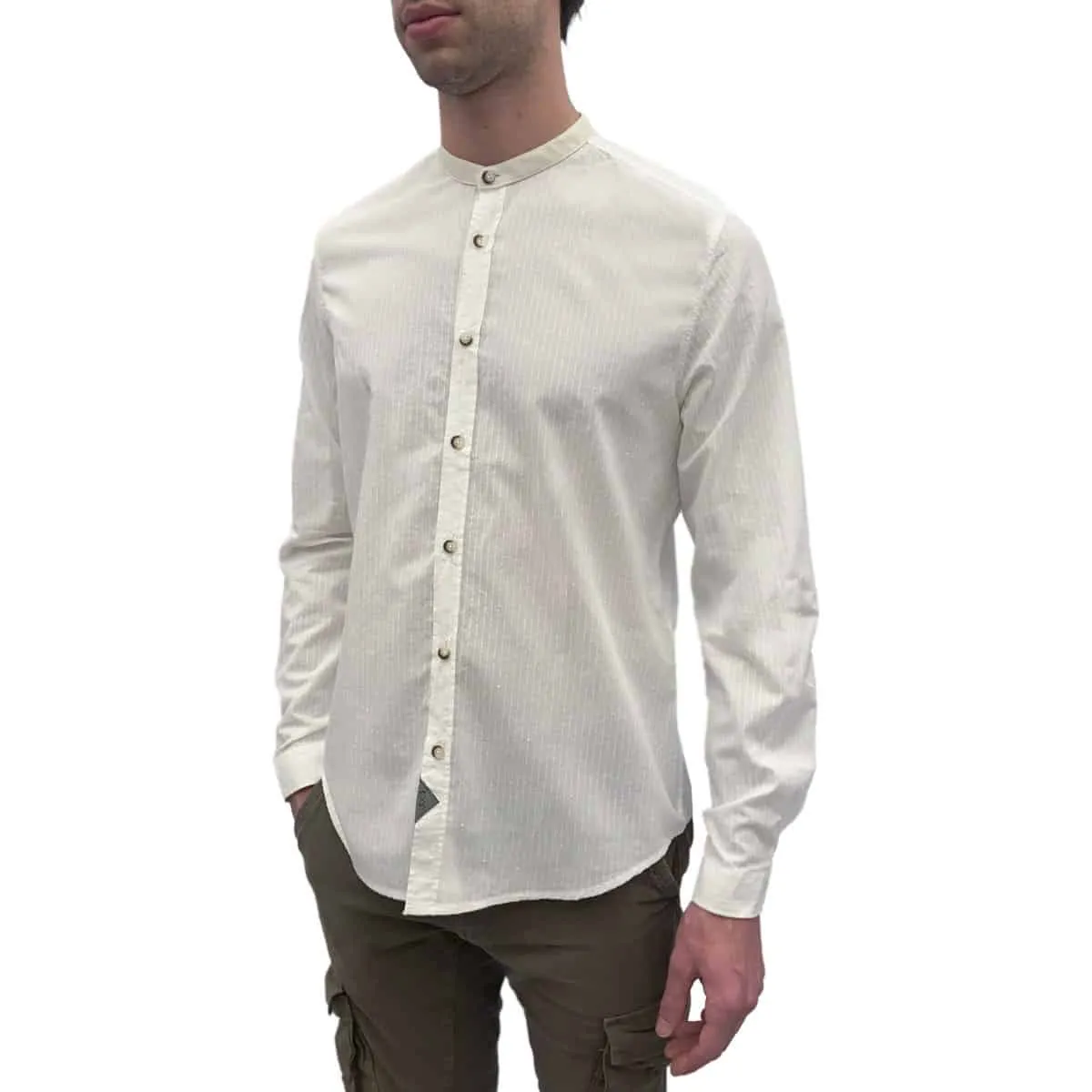 Camicia Coreana Gessata Cotone 004BXX Uomo KOON