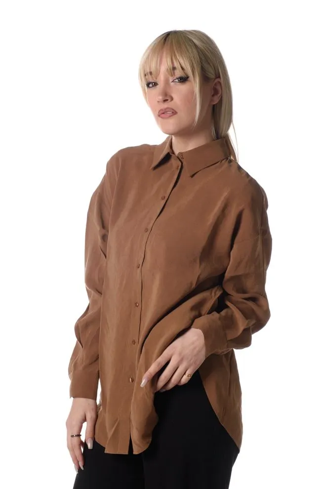 Camicia Iris Donna Marrone