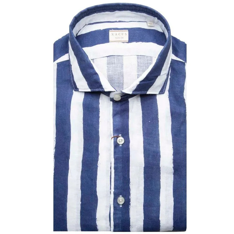 Camicia Tailor Fit a maxi righe 