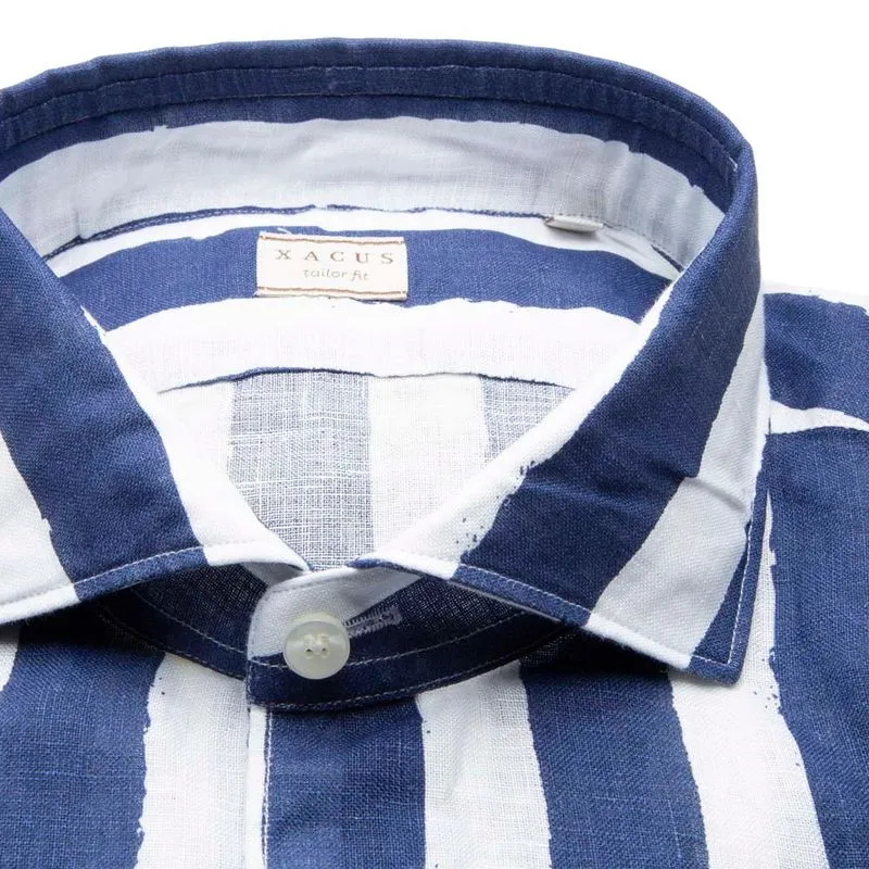 Camicia Tailor Fit a maxi righe 