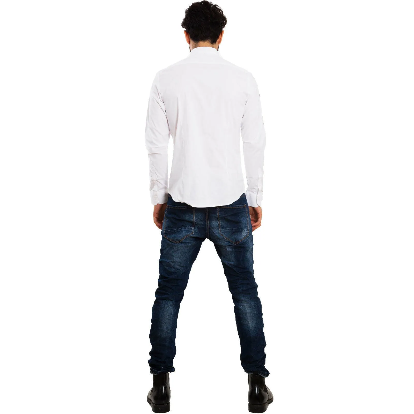 Camicia uomo bicolore elegante CG-3029