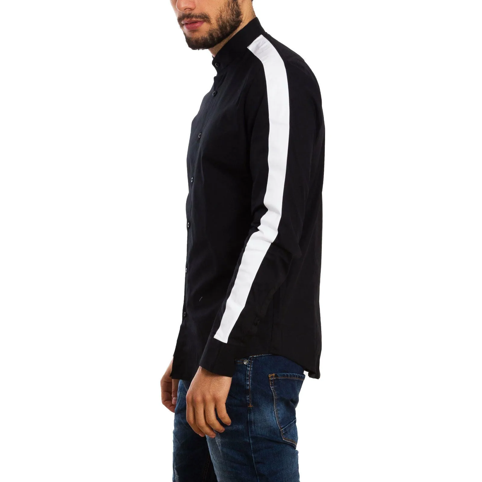 Camicia uomo bicolore elegante CG-3029
