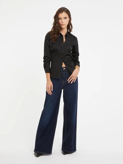CAMICIE Donna GUESS W2YH41 WAF10 JBLK
